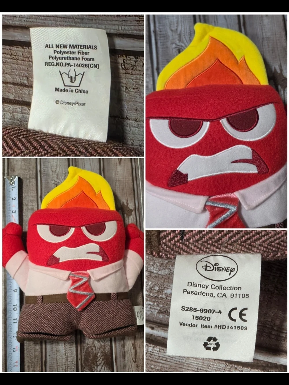 Set of 5 Inside Out Plush Dolls (2015)